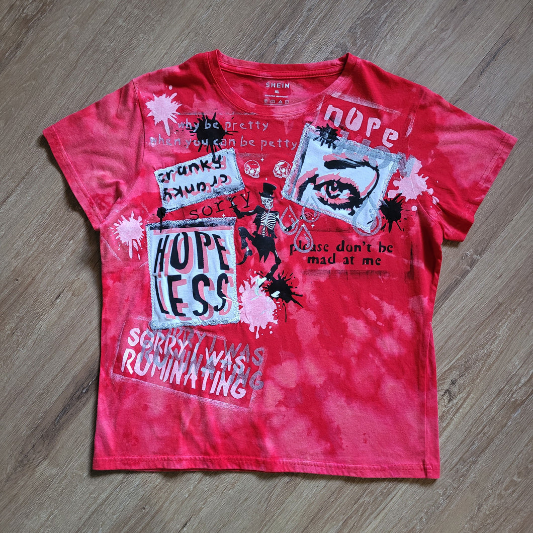 'Please Don't Be Mad At Me' Women's XL Short Sleeve T-Shirt