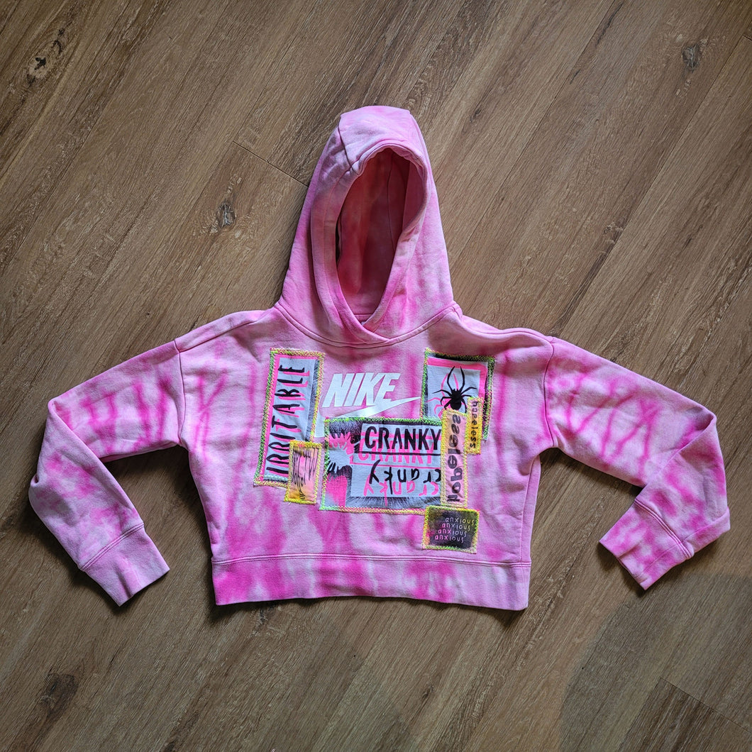 'Cranky and Croppy' Kid's XL/Women's Small Crop Long Sleeve Hoodie